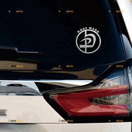 3S MOTORLINE 2X Silver 4'' Krav MAGA Decal Sticker Combat IDF Israel Defence Force Jewish Car Vinyl