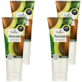 On the Body The Natural Avocado Mild Cleansing Foam, 200g, 4 Pieces / 온더바디 더 내추럴 아보카도 순한 클렌징 폼, 200g, 4개