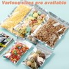 200-Pack Reclosable Small Mylar Bags for Food Storage 4.7" x