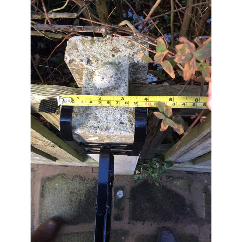 Concrete Fence Post Bracket Cream - Fits 4" wide Posts