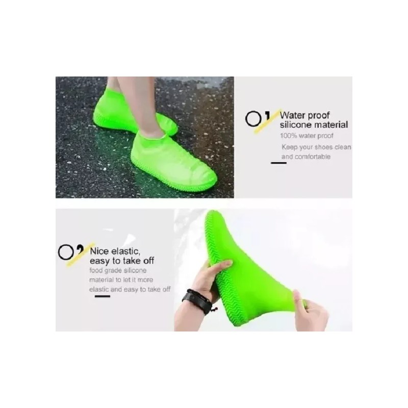 Misore Protector Para Zapato Tenis Para Lluvia Impermeable Silicon