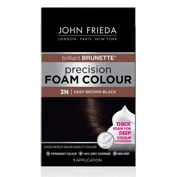 John Frieda Precision Foam Colour, Brilliant Brunette Deep Brown Black