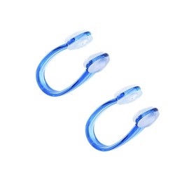 SZSL Nose Clip for Swimming, Set of 2, Nose Plug, Nose Clip, Swim Pool Accessories, Adult Kids, Protection, Lightweight, Storage Case Included, Blue