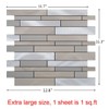 Weimeisc 10 Sheets Peel and Stick Backsplash Tile for Kitchen,