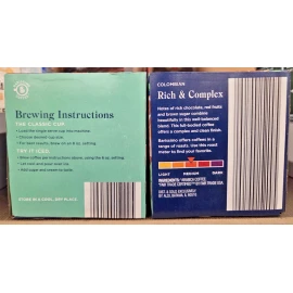 Barissimo Colombian Medium Roast 12 Cups Coffee 3.99oz 113g (2 Boxes)