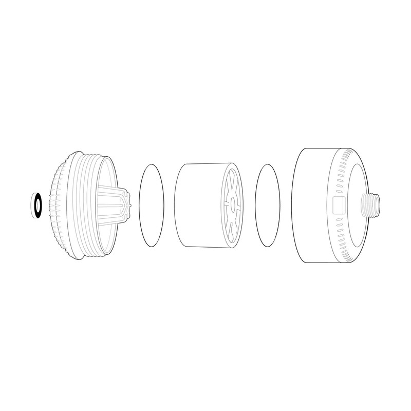 Sprite Industries SL2-WH Slim-Line 2 Universal Shower Filter, White
