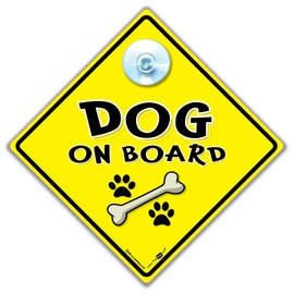 Dog on Board Car Sign, Dog On Board, Dog Car Sign, Novelty Car Sign, Baby on Board Sign Style, Bumper Sticker Style, Dog in Car, Dog in Vehicle, Dog Car Sign, Baby on Board, Sticker