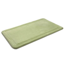 ITSOFT Memory Foam Bath Mat 24x16, Non Slip, Machine Washable, Quick Dry & Absorbent Bathroom Rugs, Bath Mats for Bathroom Floor, Tub & Shower, Bathroom Rug, Sage Green