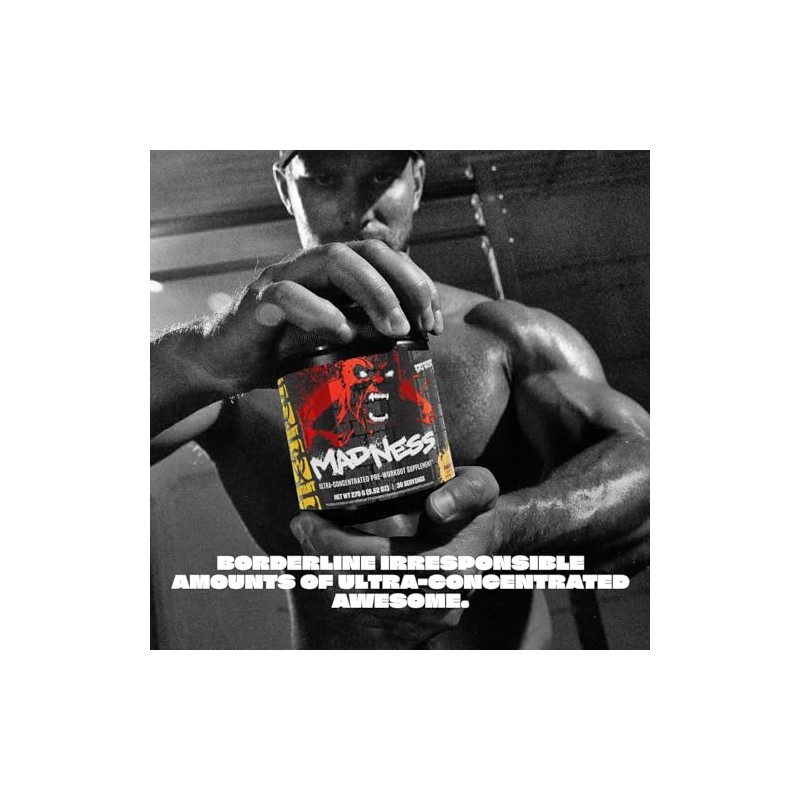 Mutant Madness Pre-Entreno Ultra Concentrado con Cafeína Naranja 285 g