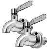 Oak Leaf Replacement Spigot for Beverage Dispenser, Stainless Steel Spigot
