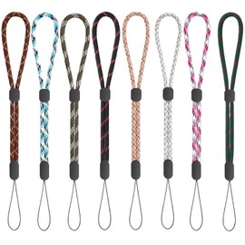 Hand Wrist Strap Lanyard,H HOME-MART 16cm/6.3 inch Wrist Straps Lanyard Phone Strap Hand Strap Adjustable Mini Wristlet Camera Wrist Strap for GoPro,Camera,Keys,Keychain, Phone,USB (8 pack)