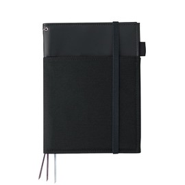 KOKUYO Notebook Cover, Journal Systemic, Ring Notebook Compatible, A5, Leather-like, Black, 50 Sheets, NO-V685B-D
