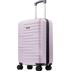 American Dreamliner 22.5 Inch Carry On Luggage, Hardshell Rolling Suitcase with Spinner Wheels, Purple