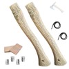 2 Pack Walnut Hatchet Handle Replacement for Camping Gardening Axe,