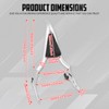 cooideamoto Detachable Sissy Bar 22" Passenger Backrest Pad Fit For