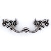 Jetland French Provincial Drawer Pulls - 6-Pack, Aged Silver, 2-1/2"