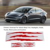 2Pcs Car Hood Cover Sticker Claw Mark Style Universal Engine
