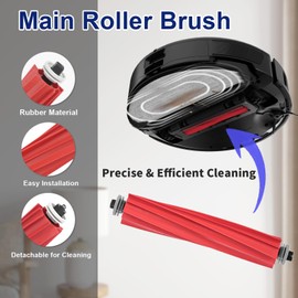 21 PCS Zubehör-Kit für Roborock S7 Max Ultra/ S7 MaxV Ultra Staubsaugerroboter, Ersatzteile Hauptbürste, Seitenbürste, Waschbarer Filter, Mopptücher, Staubsaugerbeutel, High-Speed Reinigungsbürste