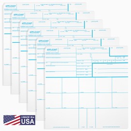 National Gun Trusts - Made in The USA - FD-258 Fingerprint Cards, 50 Pack - 11-1-20 Newest Version