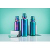 Soulbottles Unisex - Adult Utopia Stainless Steel Bottle, Purple, 0.5