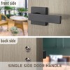 KNOBWELL 6 Pack Heavy Duty Dummy Door Handle Door Leversets,