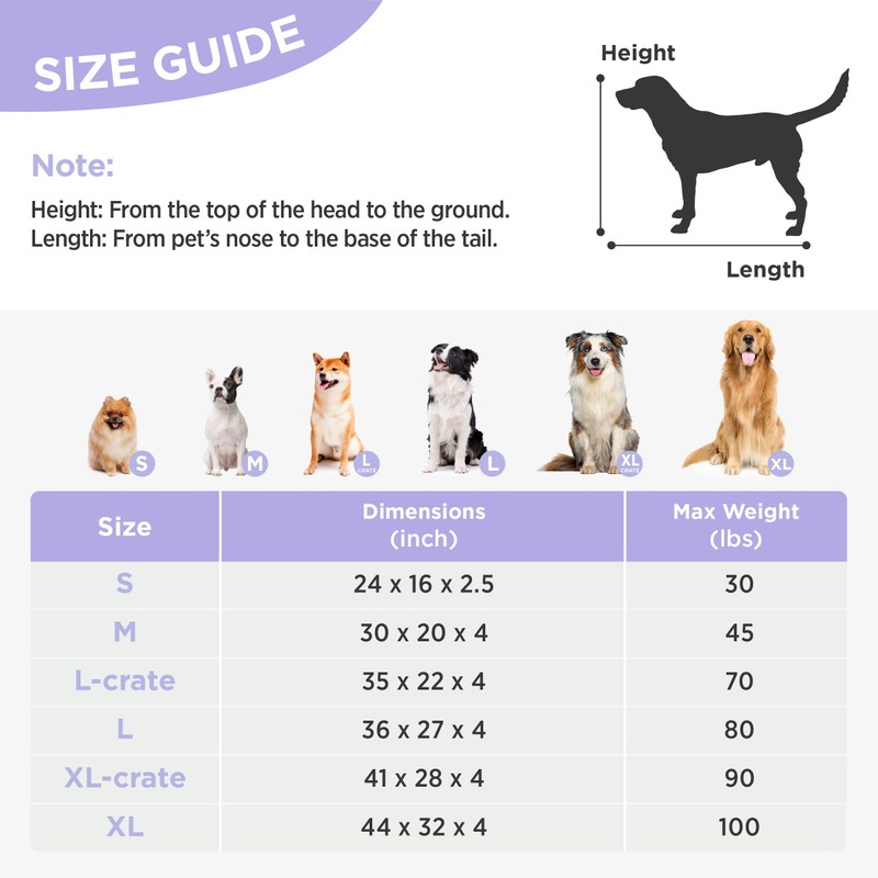 LE SURE Cute Dog Bed Large Sized Dogs-Thick Shredded Chopped