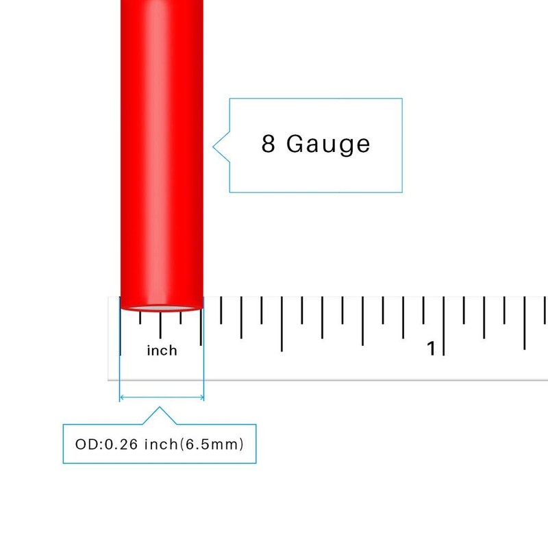 BNTECHGO 8 Gauge Silicone Wire Spool 50 ft Red Flexible