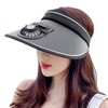 Sun Visor Hats with Fan Large Area Sun Protection Visors