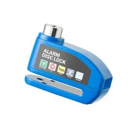 SALPIE Motorcycle Anti-Theft Acoustic Disc Lock 110dB Disc Lock for Motorcycle Bike Moped with 2 Keys and Allen Key for Disassembly (Blue)