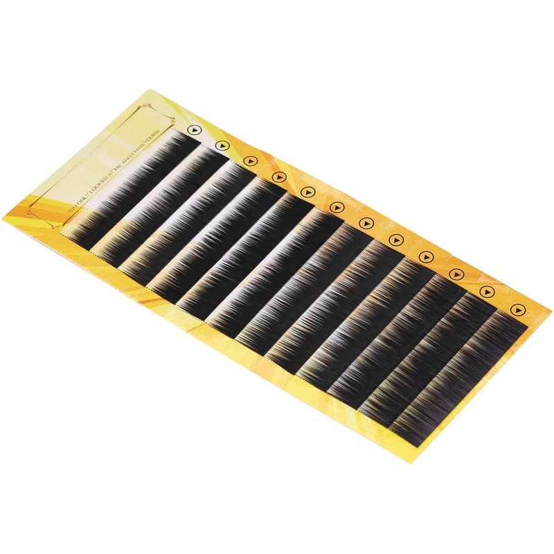 Extensiones de cejas postizas mixtas negras, realzador de cejas artificiales,