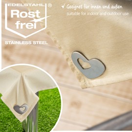 com-four® Stainless-steel Tablecloth Weights with Magnetic Clip