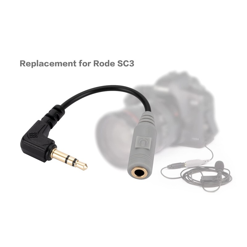 Replacement SC3 Microphone Cable for Rode 3.5mm TRRS to TRS