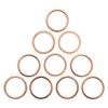Pack of 10 Sealing Rings 18 x 22 mm Oil