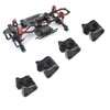 4pcs RC Crawler Link Mount Black Coating Increase Front Rear