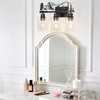 MLGB Rustic Farmhouse Bathroom Vanity Light, 3-Light Deer & Forest