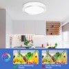 LED Flush Mount Ceiling Light, 11.42 Inch 24W 6500K Hardwire