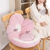 Cute Flower Gaming Chair Cushion with Backrest Non-Slip Tie, Comfy