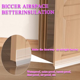 Weather Stripping Door Seal Strip for Gaps, Silicone Draft Stopper Adhesive Tape for Sliding Doors, Windows, Shower Glass, Soundproof Seal for Home Insulation, 32.8ft Roll Grey