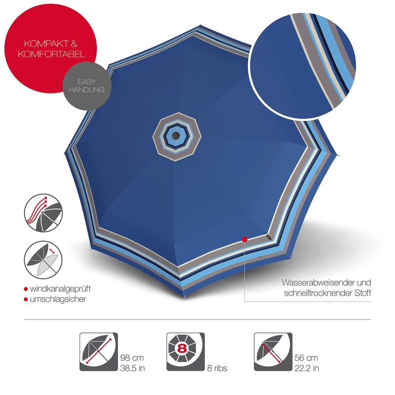 Knirps T.200 Duomatic Animal Pocket Umbrella – Automatic Open and