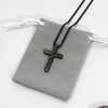 SKYFUN Cross Necklace for Men American Flag Bible Verse Cross