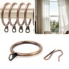 WYAN Pack of 20 Metal Curtain Rings Hanging Rings and