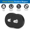 Wukong Rubberised Magnets Diameter 22 mm, Pack of 4 Strong