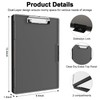 Piasoenc Clipboard with Storage, 8.5 x 11 Clip Boards with