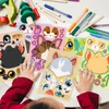 Cute Cat Face Swap Sticker Cute Cat Make-A-Face Sticker Puzzle