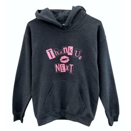 Era of Artists, LLC Thank U, Next Graphic Unisex Hoodie (Dark Gray, Small)