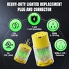 Yomiuwo Lighted Eectrical Connectors Plug and Connector Set, Straight Blade