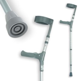 Your Essential Shop Coopers Comfy Grip Handle Double Adjustable Elbow Crutch - Medium - Left Hand | Lightweight Crutch for Adults | Height Adjustable Elbow Crutch | Arthritis Comfort Grip