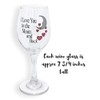 BANBERRY DESIGNS Sweetheart Wine Glasses - Set of 2 -