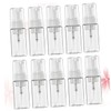LABRIMP 10pcs Transparent Refillable Sparkling Bottles Makeup Pump Dispenser for