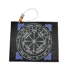 TREE MAISON CORONATING HOMES Mat with Crystal | Altar Tarot Reading Pad for Divination & Energy Work | Board Mat